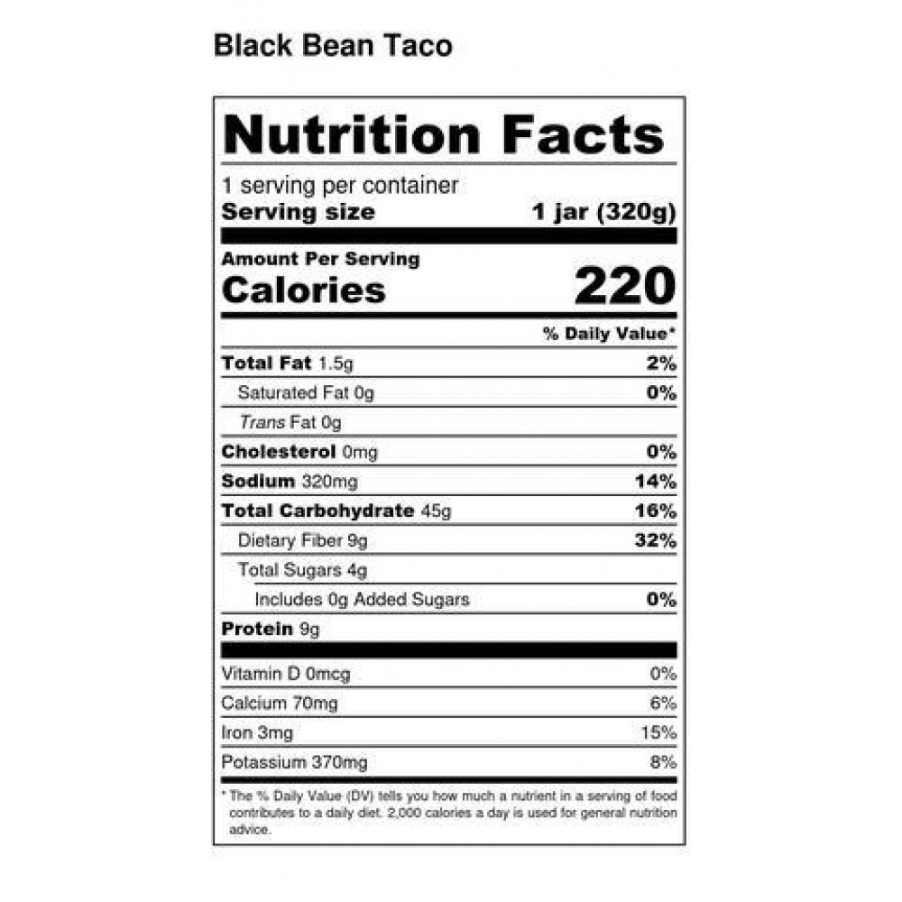 Black Bean Taco - Vegetarian