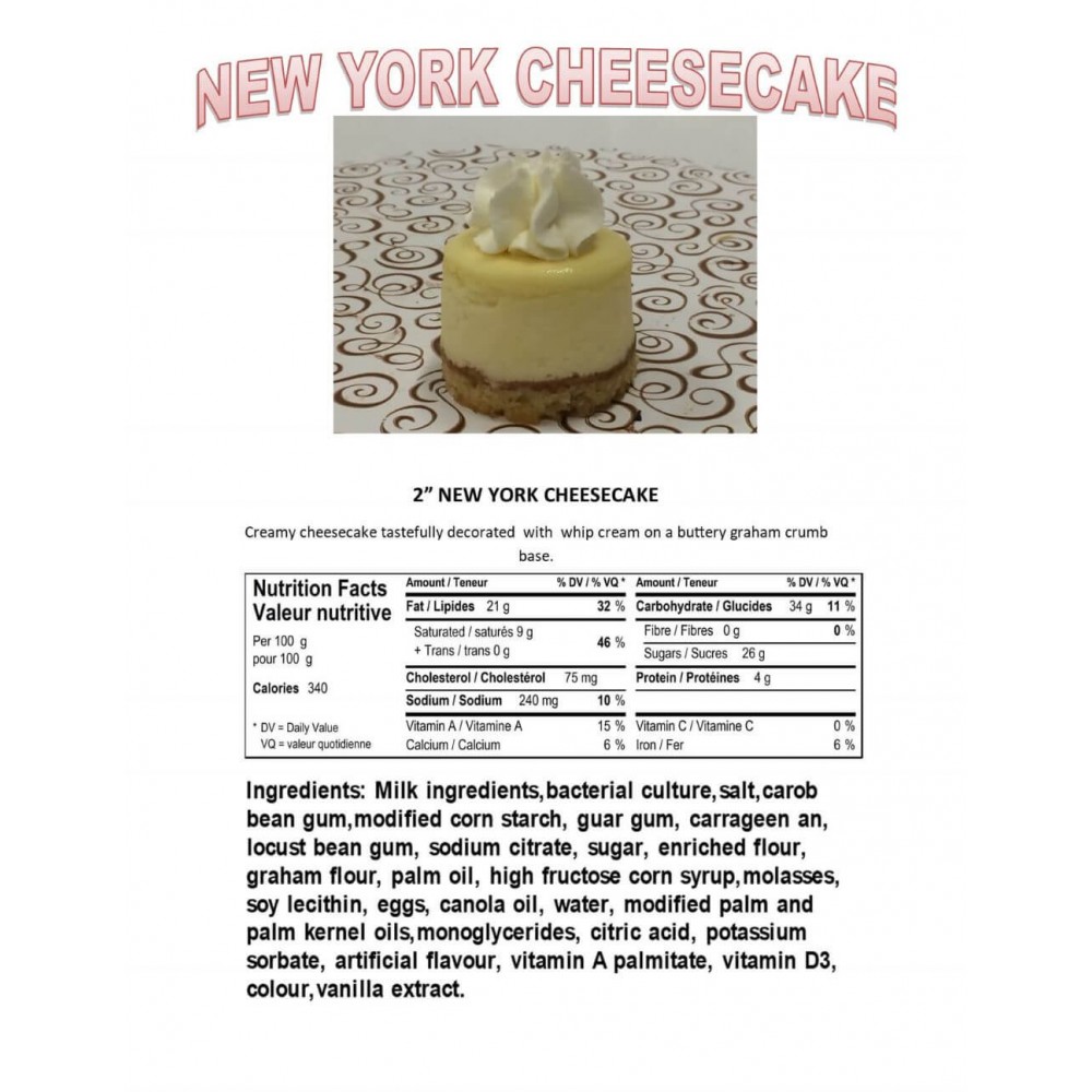 New York Style Cheese Cake