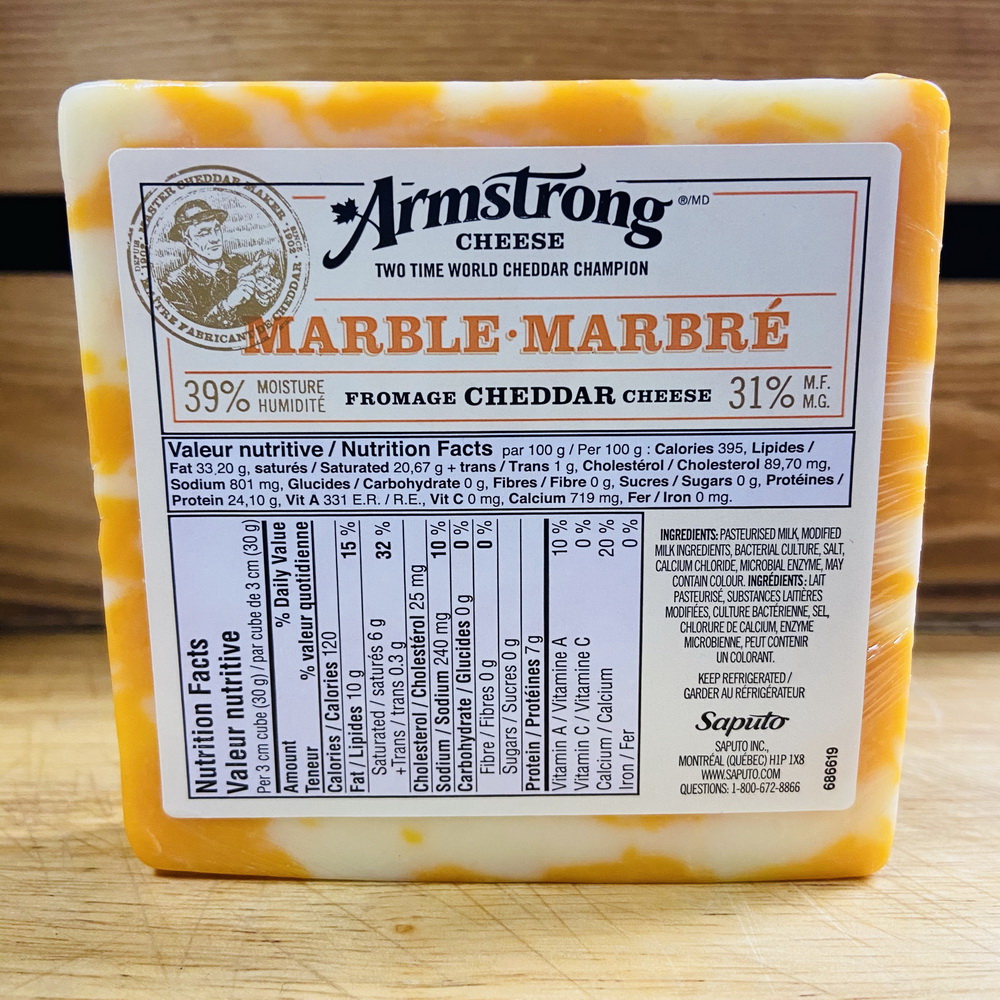 Armstrong Cheese - Marble Cheddar Cheese (270g)