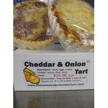 Cheddar and Onion Tart.