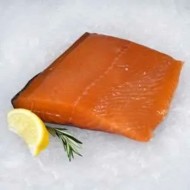 Cold smoked salmon portions