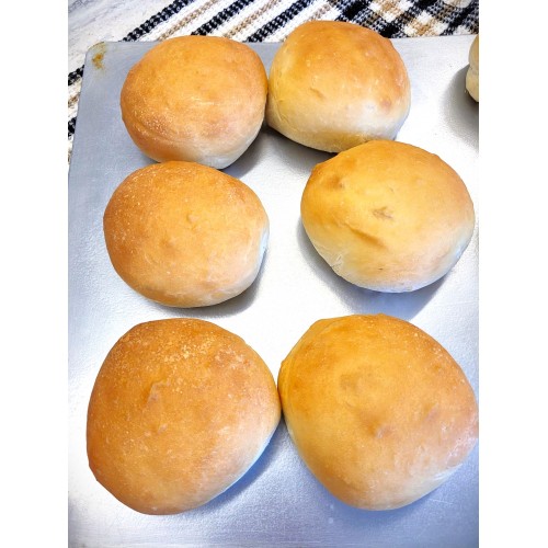 Homemade White Hamburger Buns (Pkg. of 6)