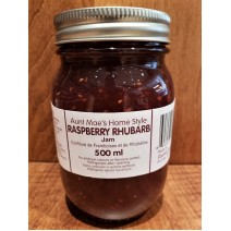 Homemade Raspberry Rhubarb Jam - 500 ml.