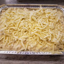 Homemade Frozen Cheesy Chicken Lasagna