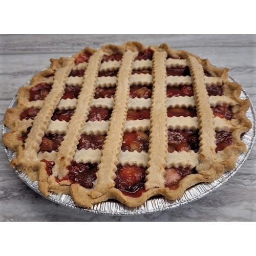 Homemade Strawberry Rhubarb Pie