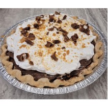 Homemade Chocolate Peanut Butter Cream Pie