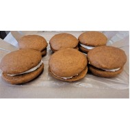 Homemade Pumpkin Whoopie Pies (6 cookies)