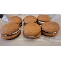 Homemade Pumpkin Whoopie Pies (6 cookies)