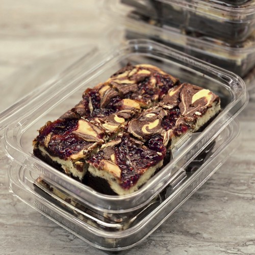 Chocolate Raspberry Cheesecake Brownies (Box of 6)