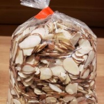 Unblanched Raw Almond Slices - per lb