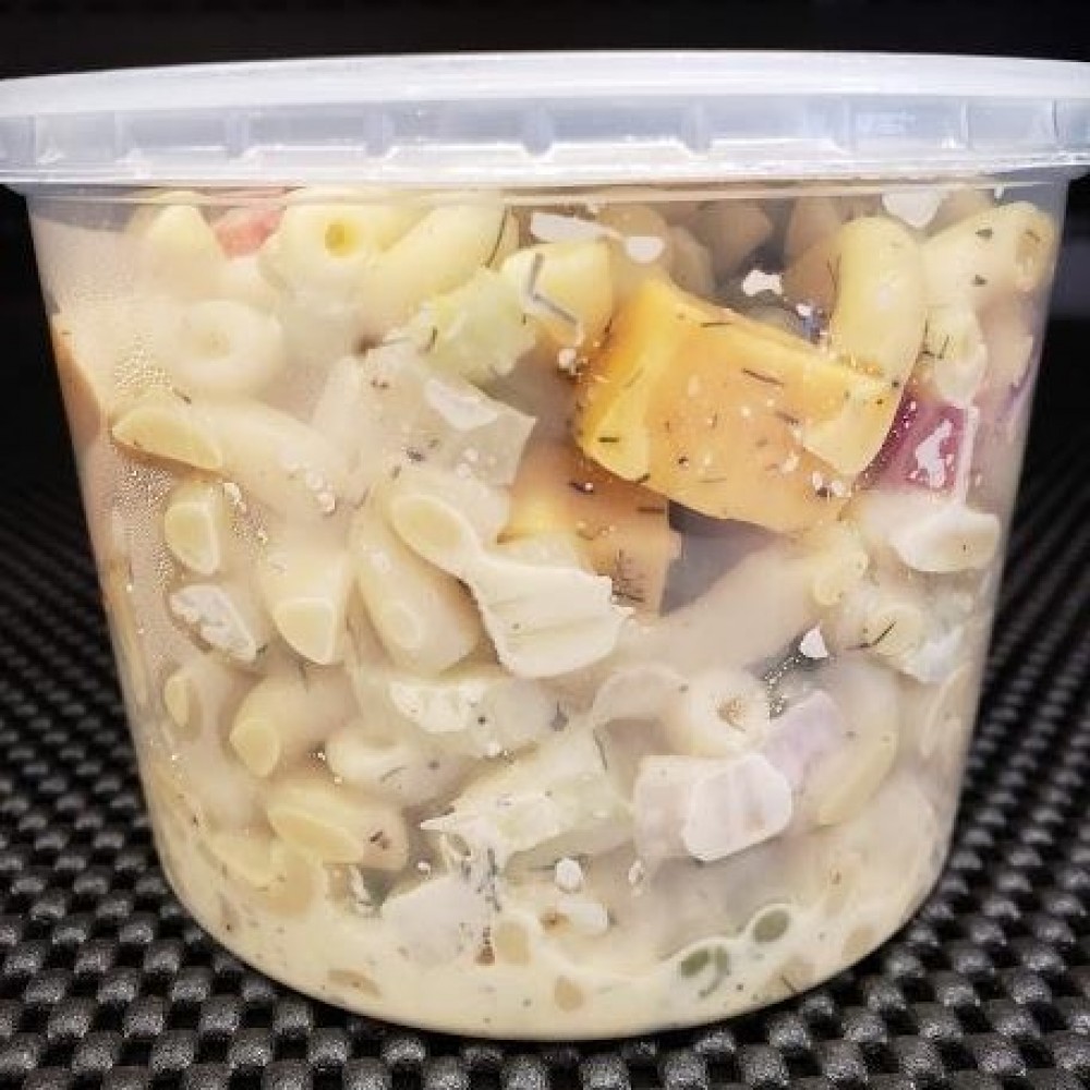 Homemade Cheddar and Dill Macaroni Salad - per lb