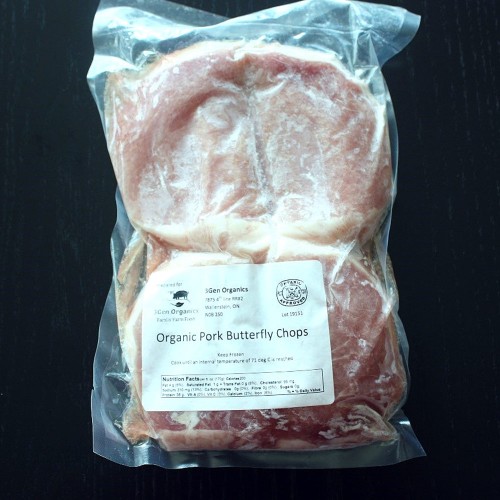 Butterfly Boneless Pork Chops - Organic (1lb)