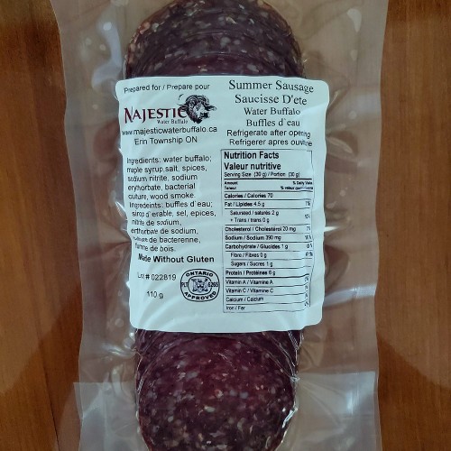 Water Buffalo Summer Sausage - PKG